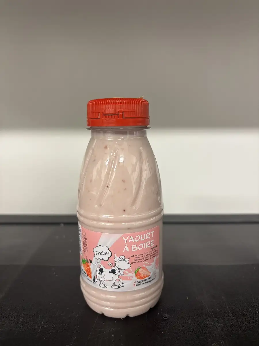 yaourt à boire fraise